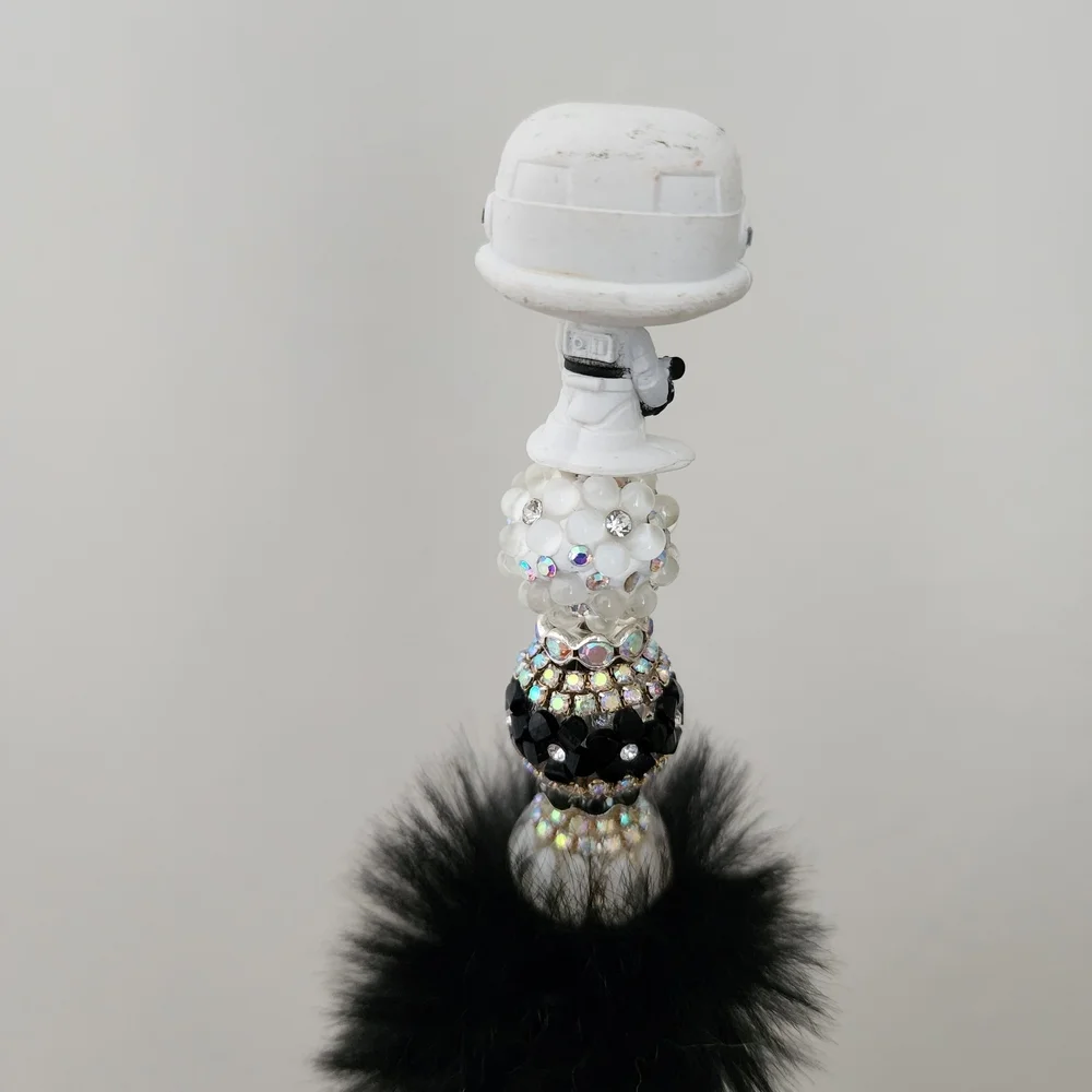 Star Wars Stormtrooper Doorable Beaded Pen Fluffy Pen Black Ink